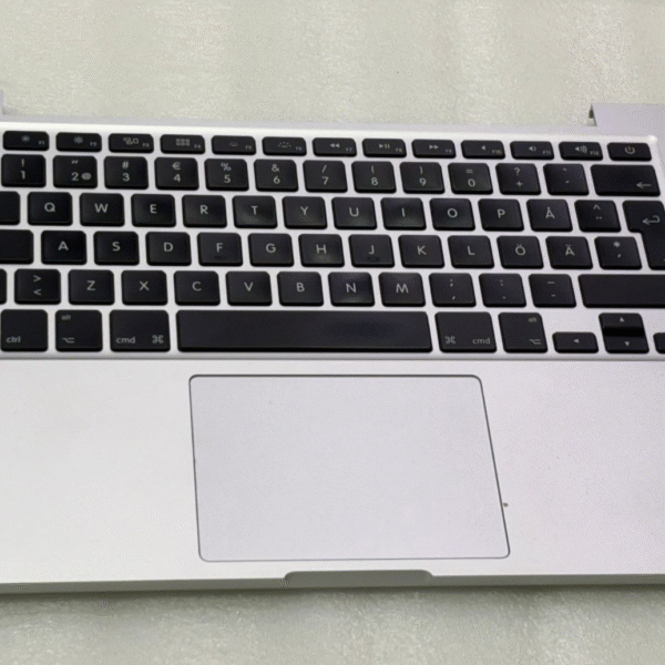 Apple 613-00564-B Topcase COMPLET QWERTY SUEDE MacBook Pro A1502 - Argenté