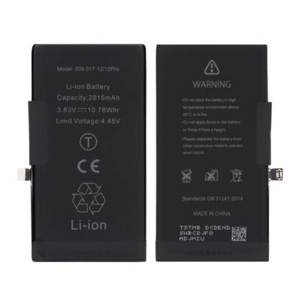 Batterie Compatible iPhone 12/12 Pro (Ti)