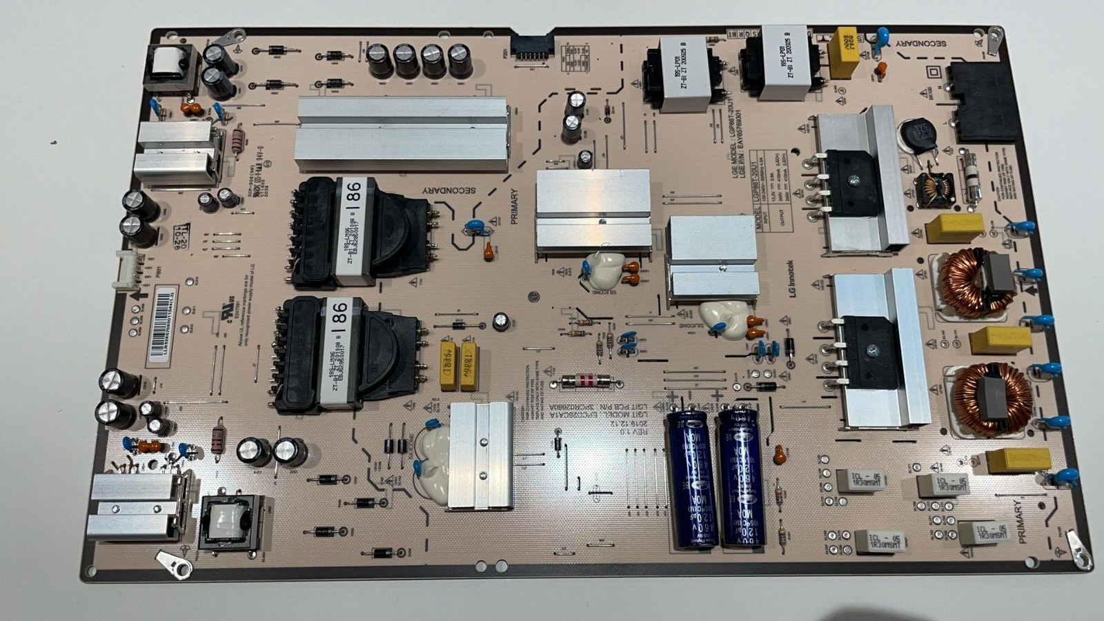 CARTE D'ALIMENTATION-LGP86T-20U1 EAY65769301 - LG 86UN85006LA CARTE D'ALIMENTATION-LGP86T-20U1 EAY65769301 - LG 86UN85006LA