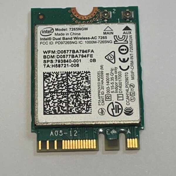 Carte WIFI - 7265NGW PD97265NG - Intel