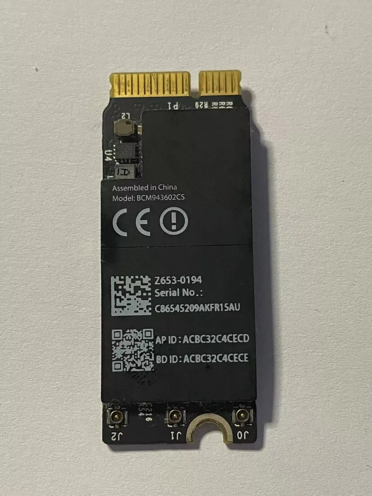 Carte wifi Apple MacBook Pro Retina RÉTINA 13" 15" A1502 A1398 A1425 Z653-0194 Carte wifi Apple MacBook Pro Retina RÉTINA 13" 15" A1502 A1398 A1425 Z653-0194