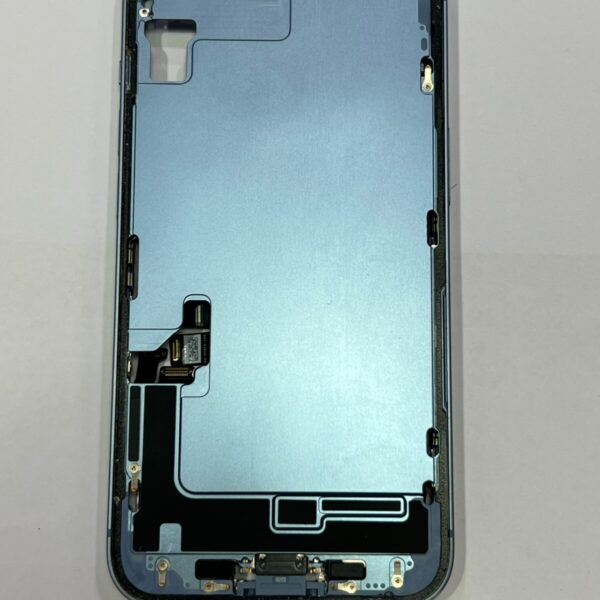 Châssis Apple iPhone 14 Bleu sans Vitre Arrière avec Batterie ORIGNAL