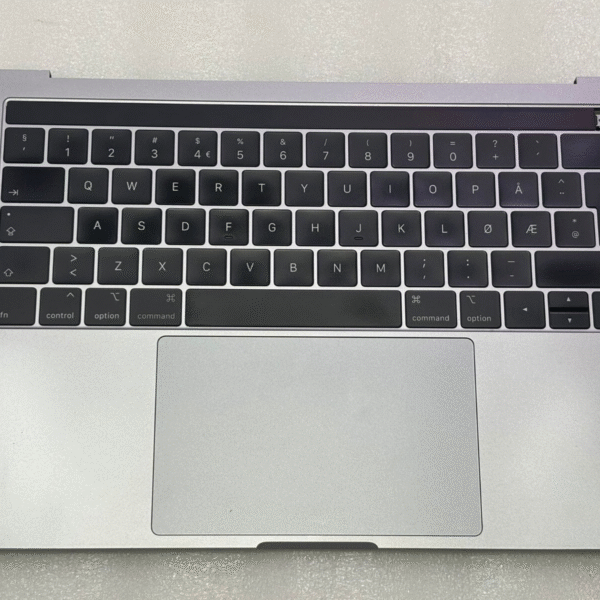 Clavier topcase COMPLET QWERTY NORVEGE MacBook Pro 13" GRIS A1989 ( 2018 /2019)