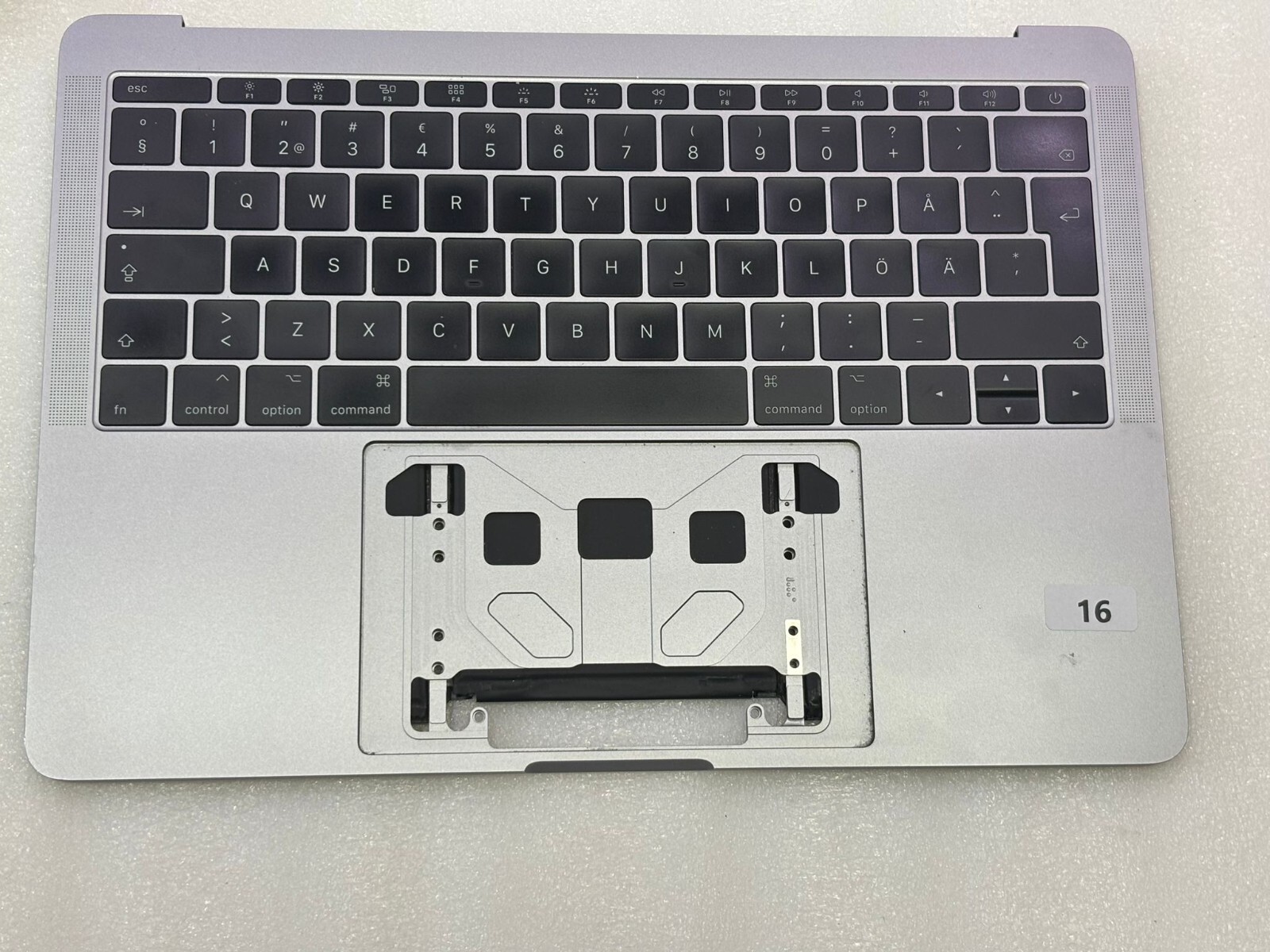 Clavier Topcase QWERTY DANEMARK MacBook Pro 13'' 2016 2017 - A1708 - Gris Clavier Topcase QWERTY DANEMARK MacBook Pro 13'' 2016 2017 - A1708 - Gris
