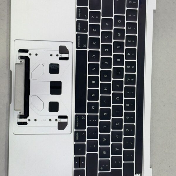 Clavier topcase QWERTY DANEMARK MacBook Pro 13" SILVER A1989 ( 2018 /2019)