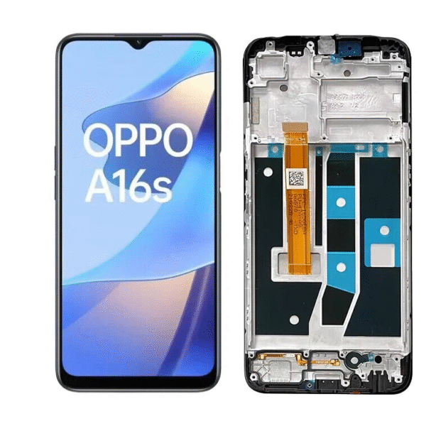 Ecran Complet Noir Oppo A16s (Avec Ch?ssis)