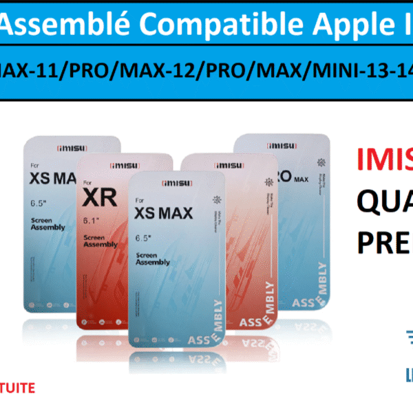 Ecran LCD Remplacement iPhone X XR XS 11 12 13 14 15 PRO MAX MINI IMISU