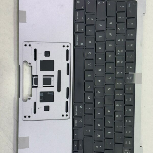 Gris sidéral Keyboard topcase clavier QWERTY NORVEGE Macbook Pro 14" A2442