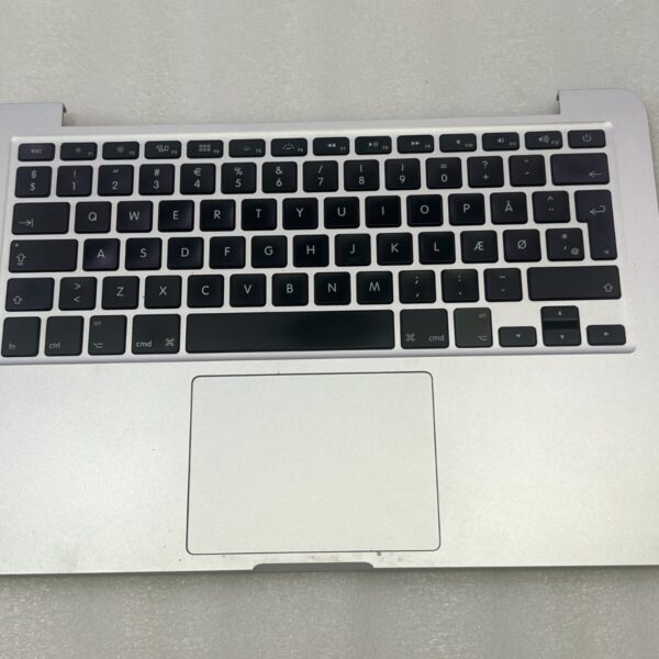 TOP CASE APPLE MACBOOK AIR A1502 QWERTY DANEMARK GRADE A - ARGENTÉ