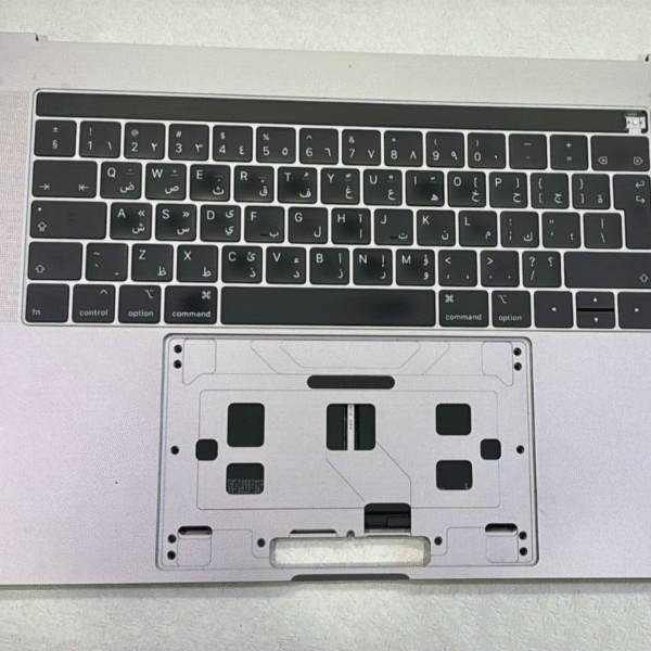 Topcase Clavier QWERTY(ARABE) pour MacBook Pro 15″ A1990 - Gris/GRADE A