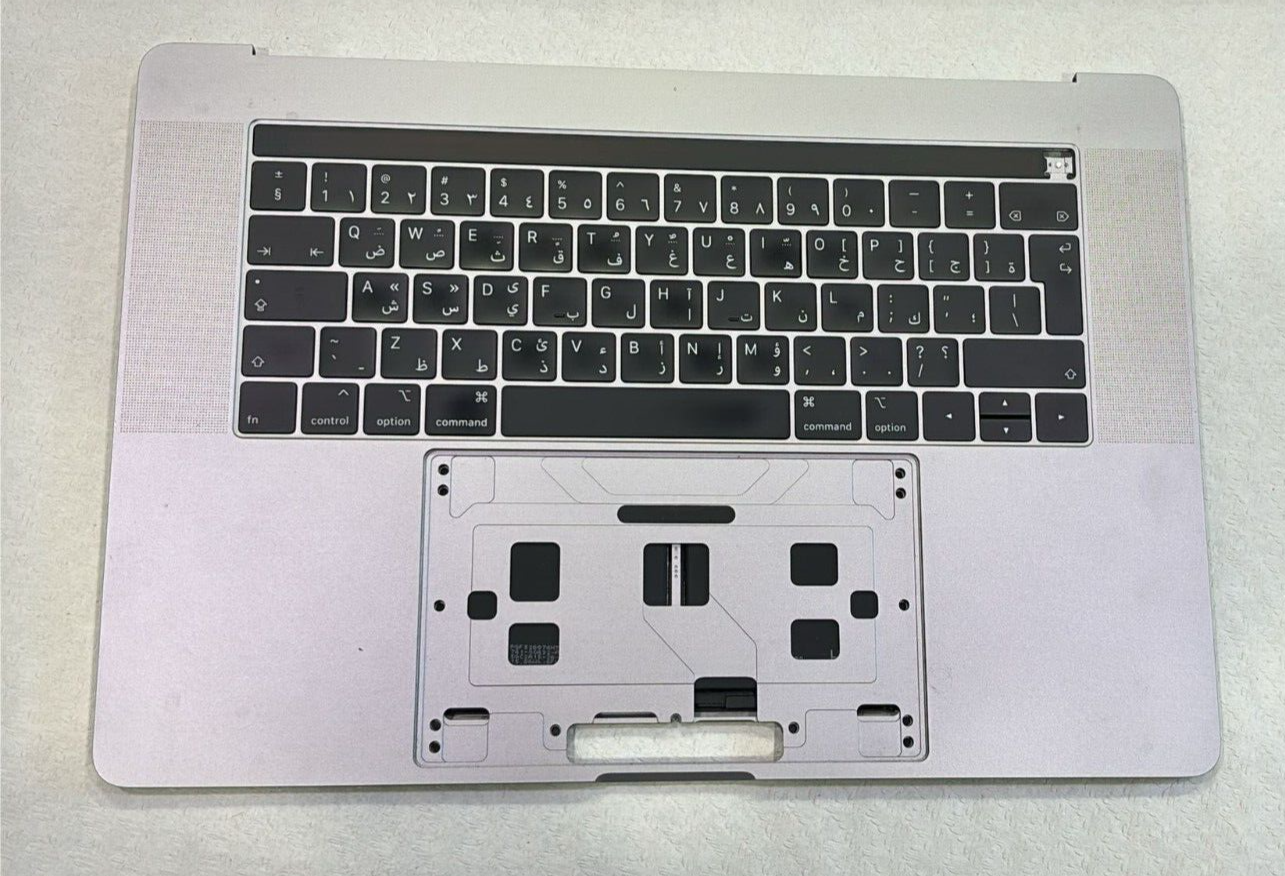 Topcase Clavier QWERTY(ARABE) pour MacBook Pro 15″ A1990 - Gris/GRADE A Topcase Clavier QWERTY(ARABE) pour MacBook Pro 15″ A1990 - Gris/GRADE A