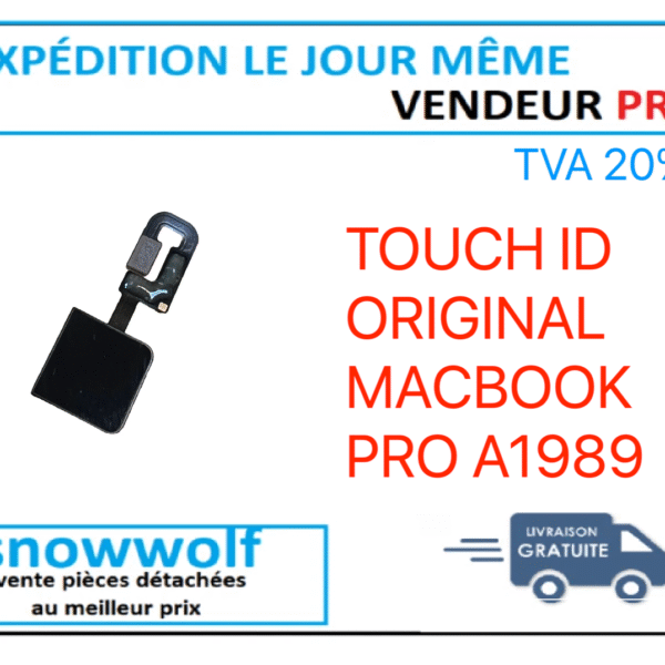 Touch ID Apple Macbook Pro 13" A1989 ORIGINAL